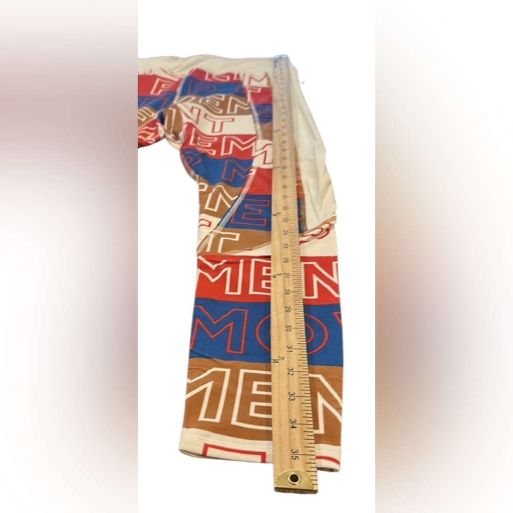 FP Movement Dawn To Dusk Leggings Size XL Red Blue White High Rise Stretchy - Picture 11 of 12